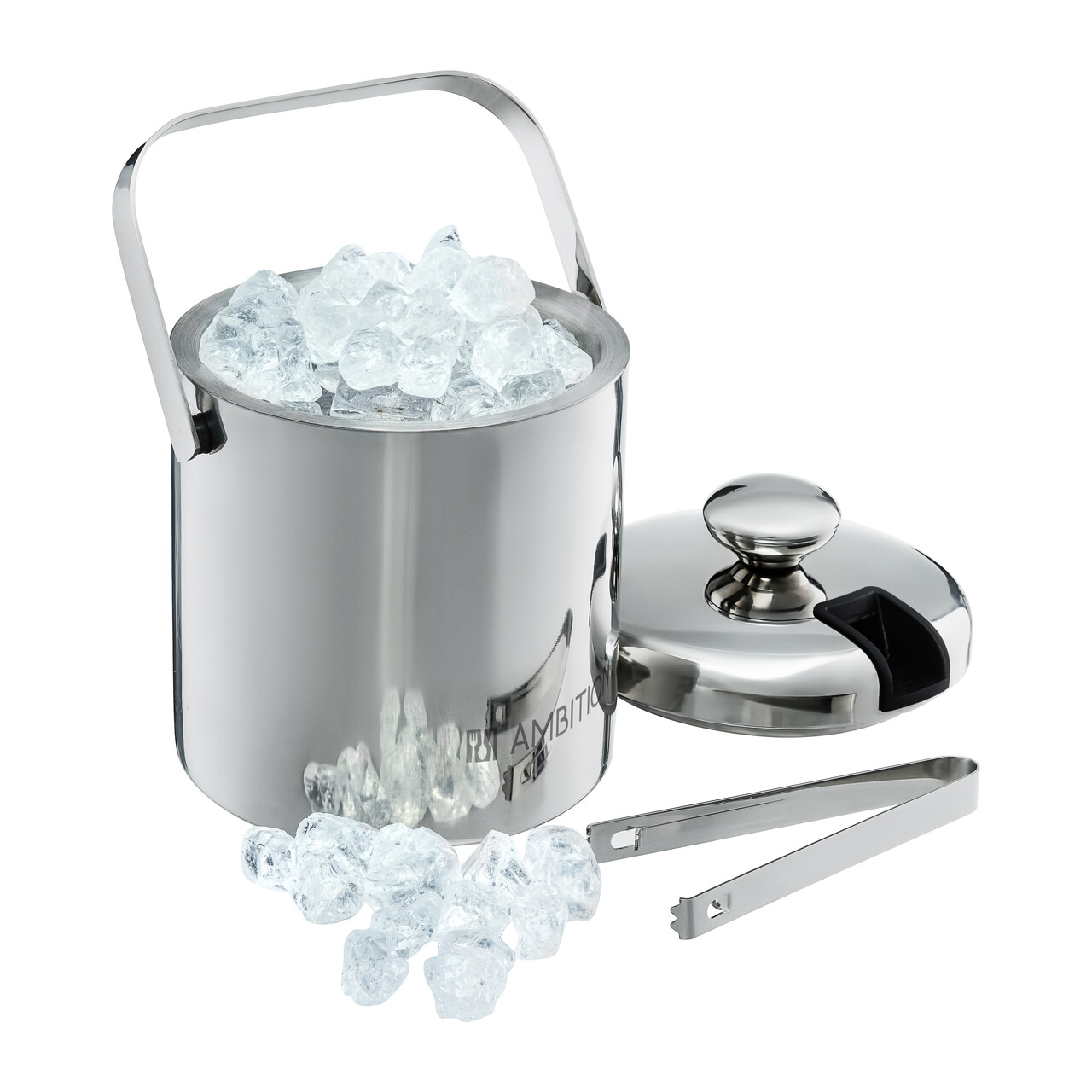 Recipient pentru gheata Ice, Ambition, 15x20 cm, 1.3 L, inox, argintiu - imagine 4